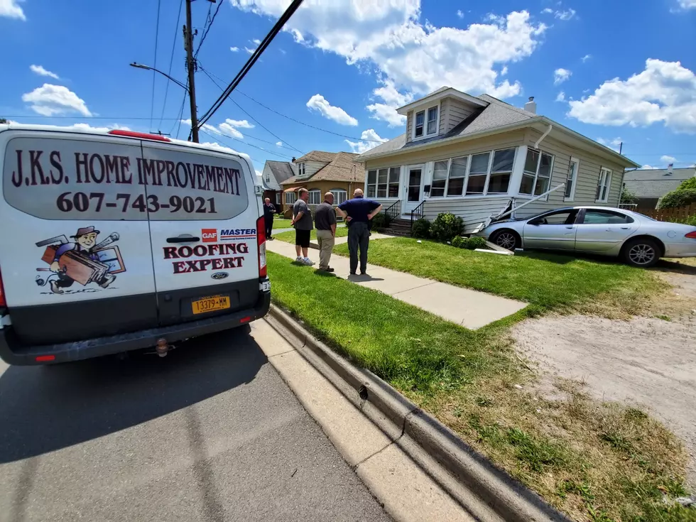 Car Slams into Endwell House, Right After Remodeling Job Completed