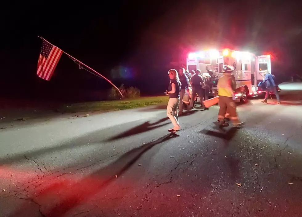 Motorcycle Slams into Flag Pole at Apalachin Library