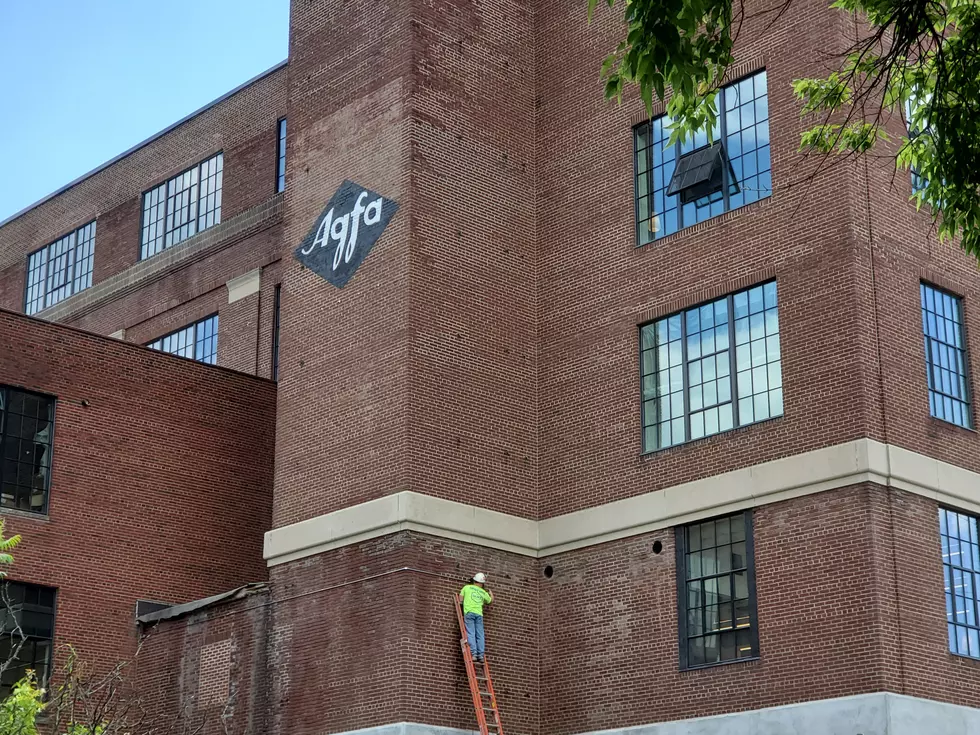 A worker on the north side of the former factory building on Emma Street on June 27, 2019. (Photo: Bob Joseph/WNBF News)
