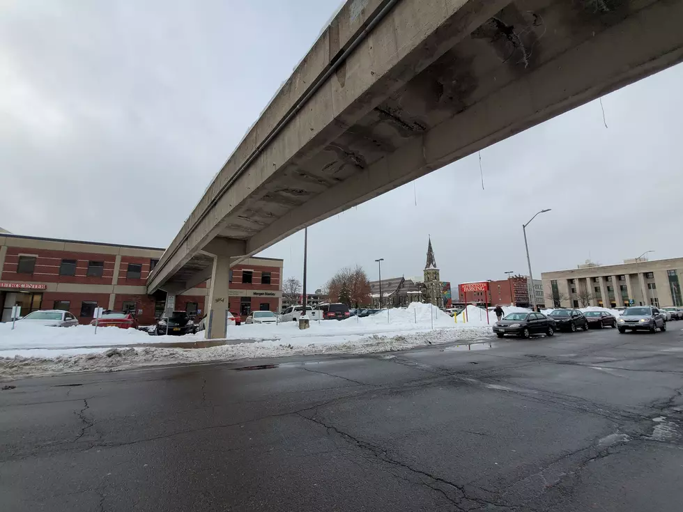 This walkway over State Street was taken out of service because of safety issues. (Photo: Bob Joseph/WNBF News)