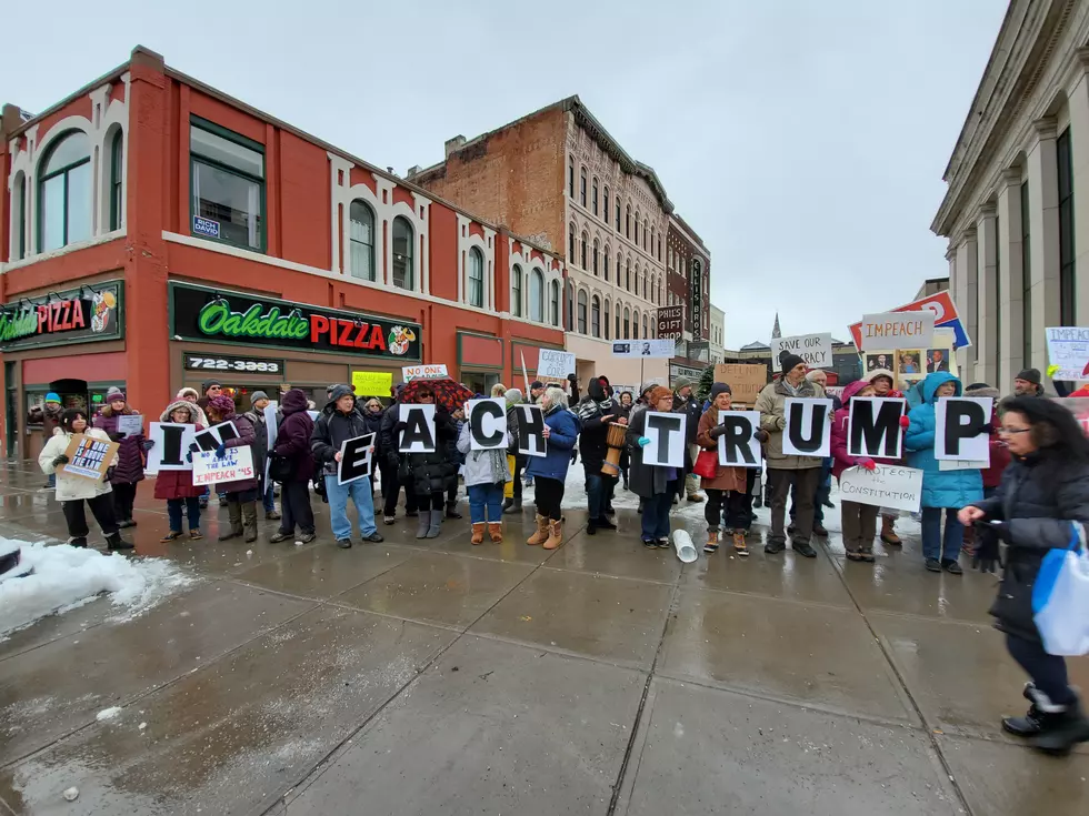 Impeachment Supporters Hold Rally in Downtown Binghamton