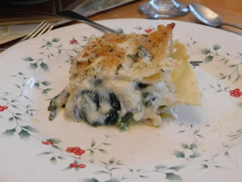 Foodie Friday Wild Mushroom/Spinach Lasagna