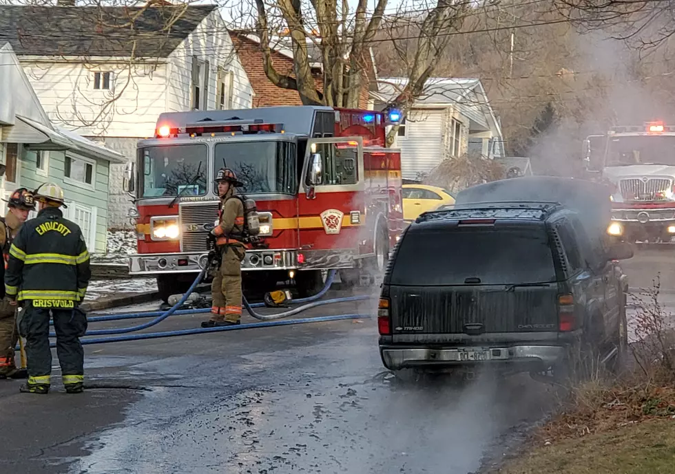Three Children, Dad Safe Following Binghamton Vehicle Fire