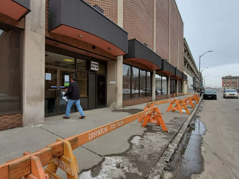 A man walked to a closed entrance at the Boscov's store on Water Street on January 23, 2020. (Photo: Bob Joseph/WNBF News)