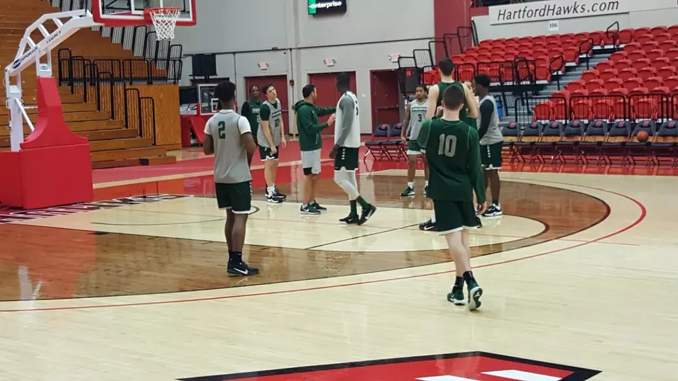 BU Men Visit Hartford