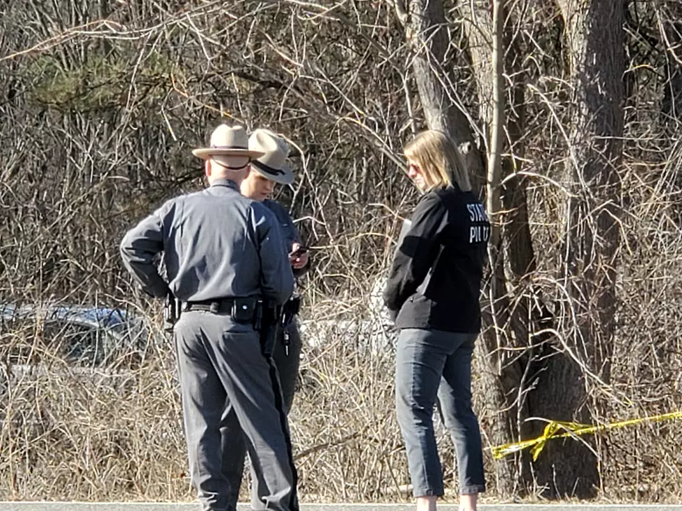 Investigators near the spot where a New York State Police trooper found the body of Casie Weese on March 5, 2020. (Photo: Bob Joseph/WNBF News)
