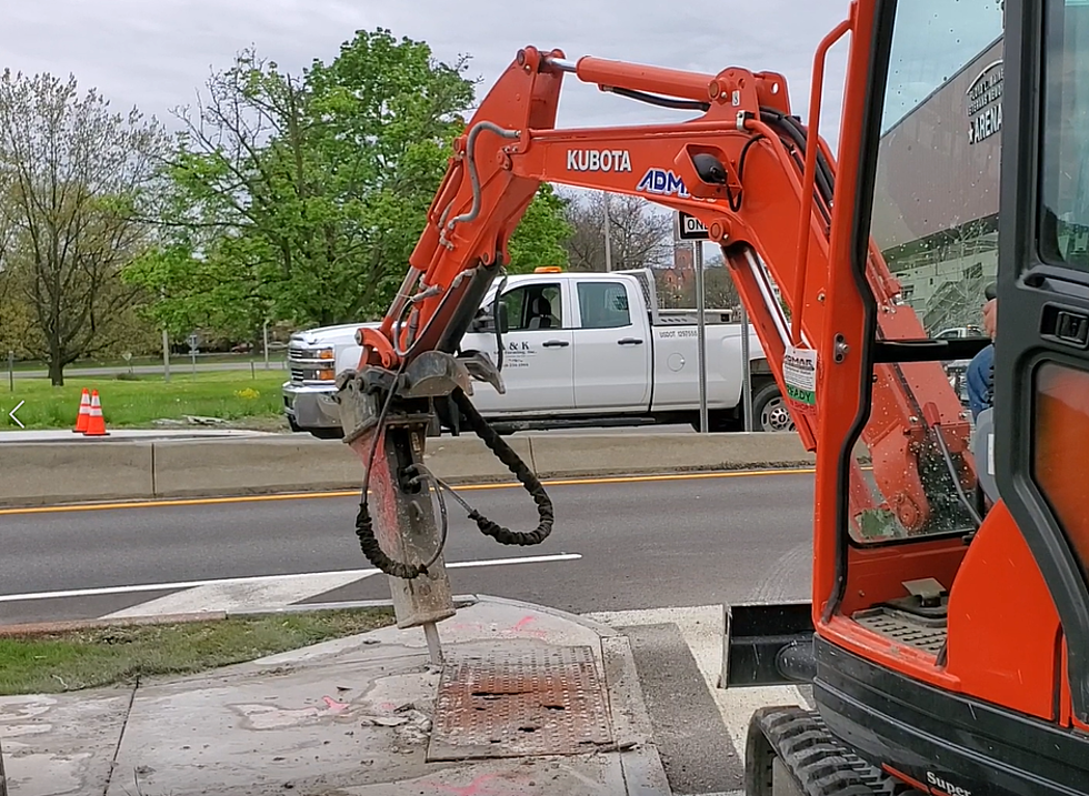 Corrective Work Underway at Downtown Binghamton Gateway