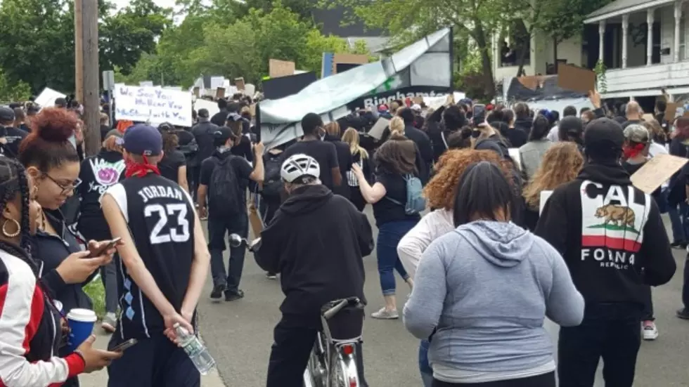 Protesters March in Binghamton Motivated by the Death of George Floyd