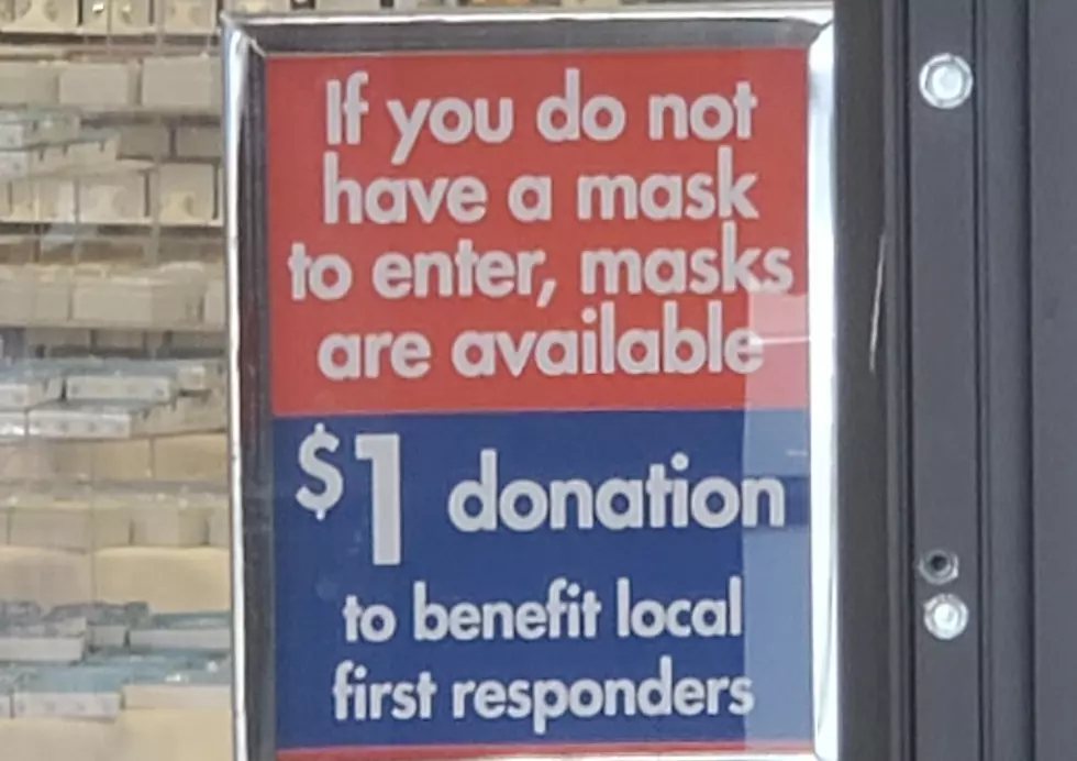 Boscovs visitors may obtain a mask if necessary before they shop in the Binghamton store. Photo: Bob Joseph/WNBF News