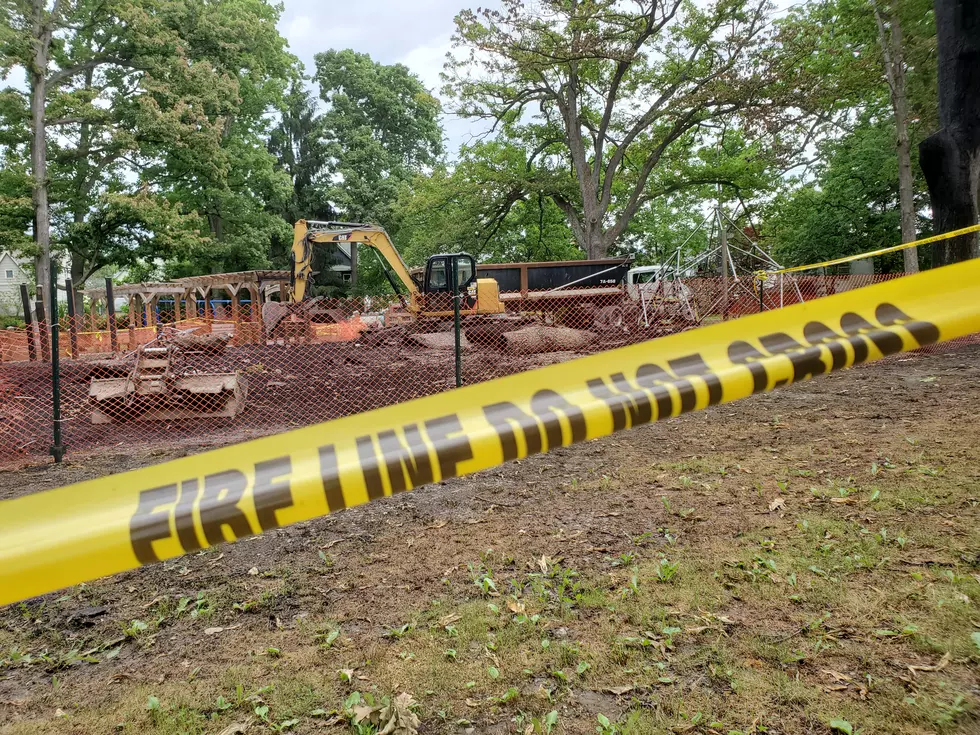 Demolition of Fire-Damaged Rec Park Playground Underway