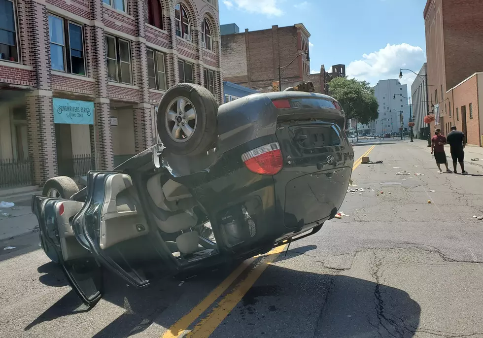That Overturned Car in Downtown Binghamton? It&#8217;s for a Film Shoot