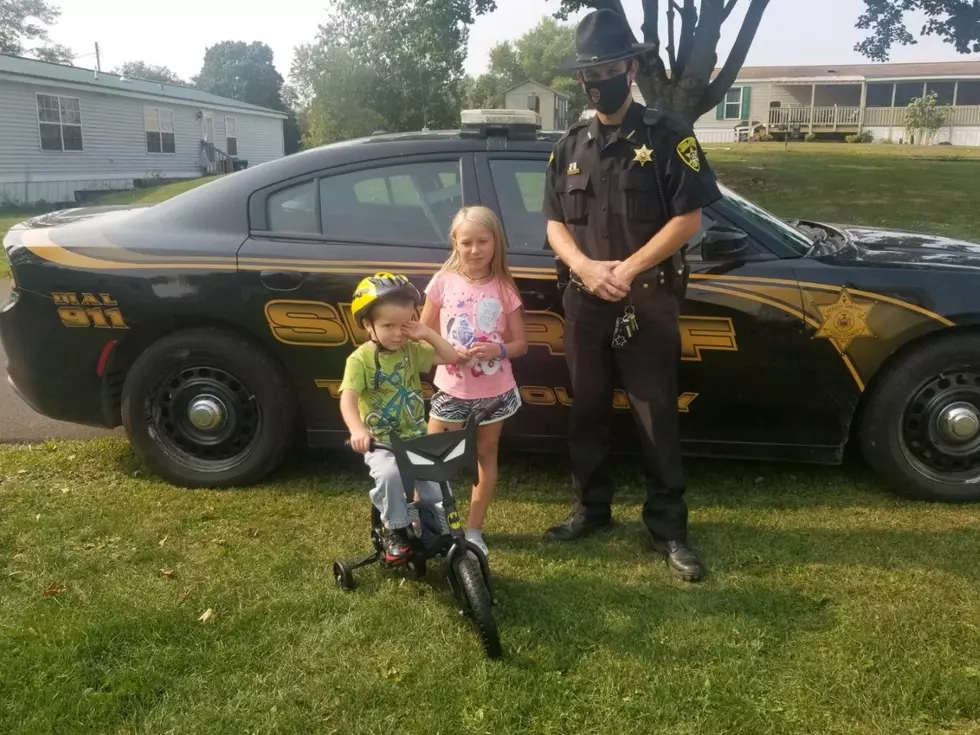 Tioga Sheriff’s Office Personnel Replace Tot’s Stolen Birthday Bike