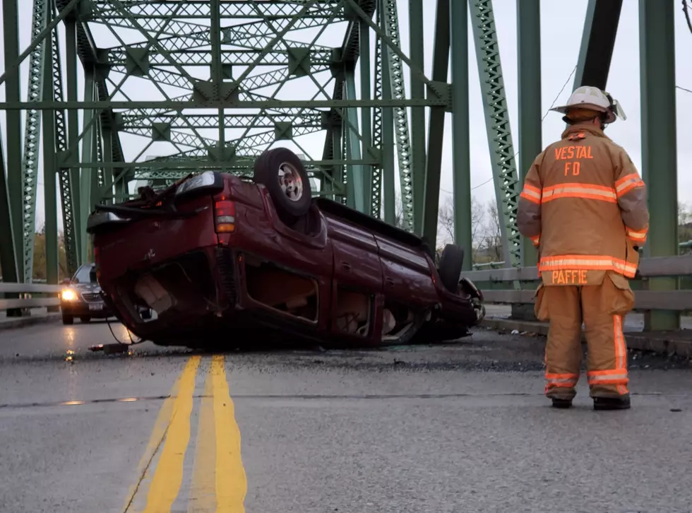 SUV Overturns During Rush-Hour on Vestal-Endicott Bridge