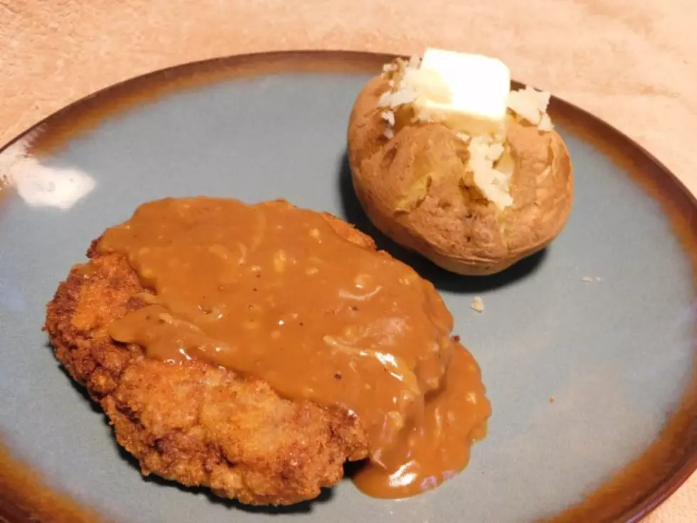 Foodie Friday Country-Fried Burger With Brown Gravy (Espagnole sauce)