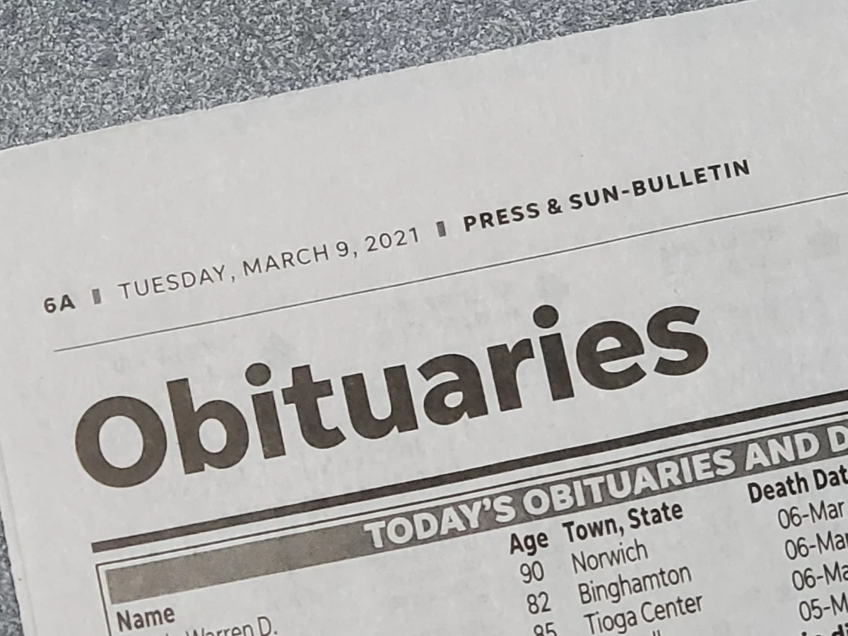 Color Obituary Photos Vanish from Binghamton Press & Sun-Bulletin