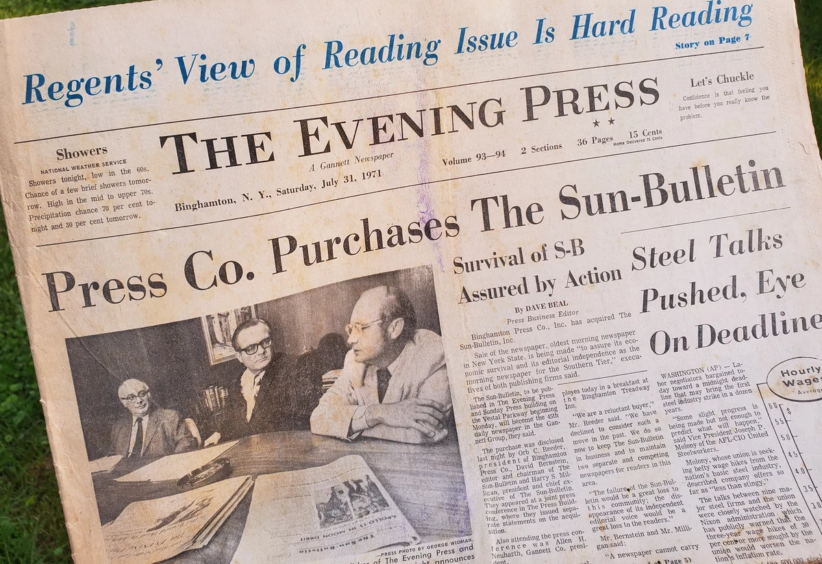 50 Years Ago: Gannett Acquires "The Sun-Bulletin" in ...