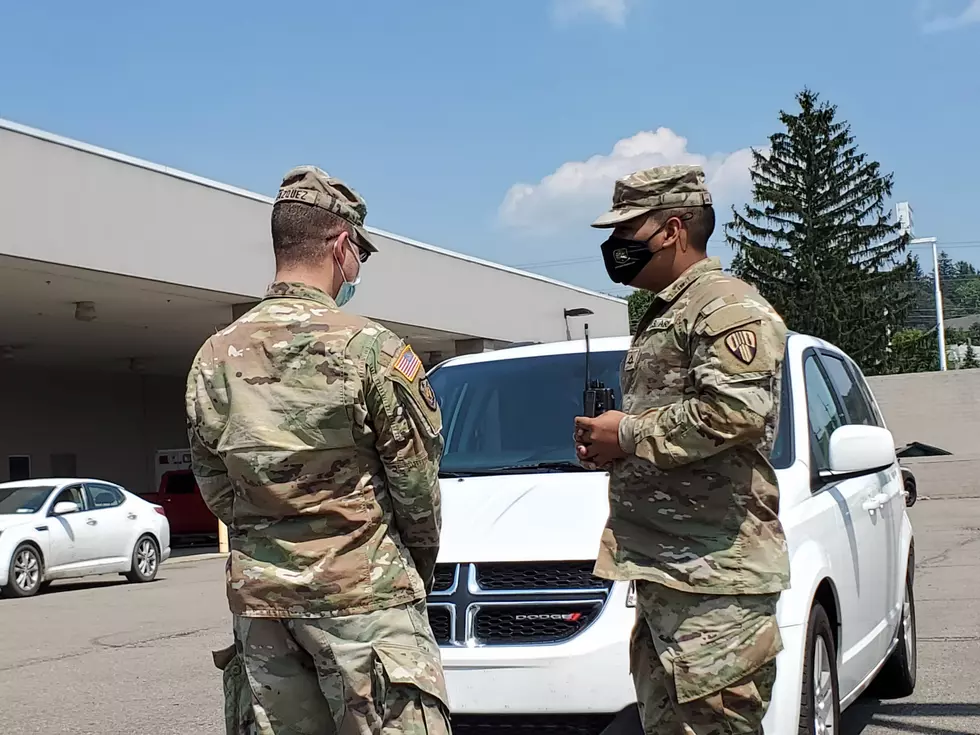 A reporter was not permitted to enter the Johnson City state vaccination site on its final day of operation on July 26, 2021. (Photo: Bob Joseph/WNBF News)