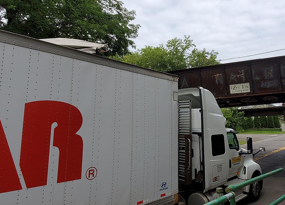 Rough Monday Drive: Family Dollar Trailer Hits Binghamton Bridge