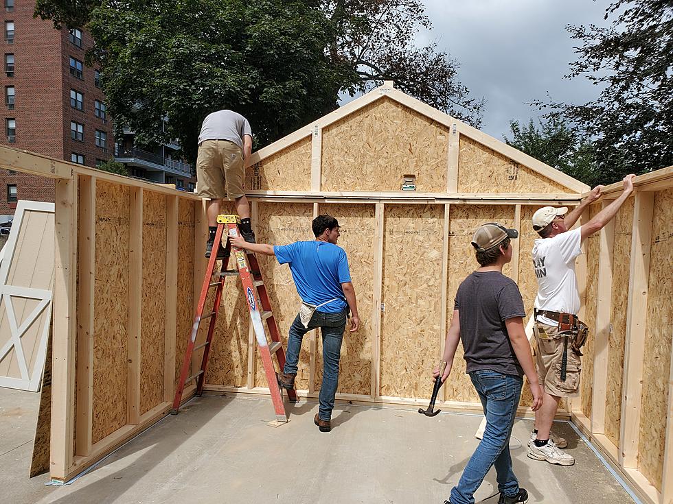 Owego Free Academy Students Build Storage Facility at Roberson
