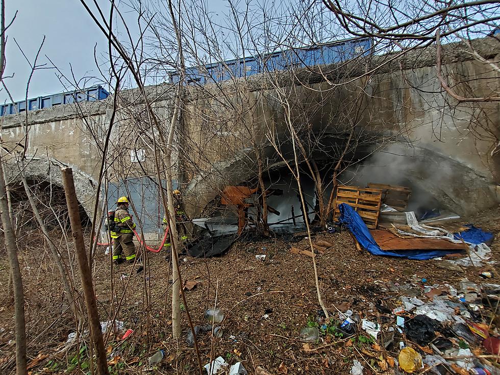 Firefighters Extinguish Blazes Near Binghamton Railroad Tracks