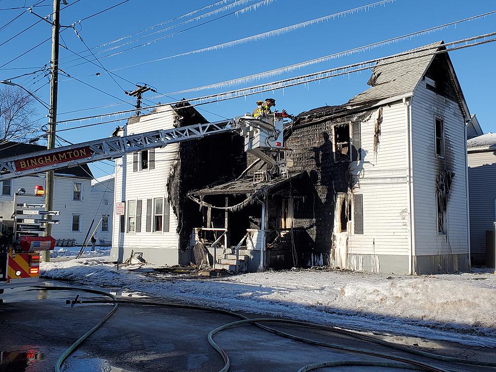 Three Homeless After Fire Tears Through Binghamton House