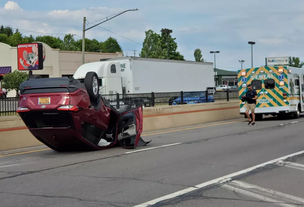 Woman Hurt, Vestal Parkway Traffic Slowed by Rollover Crash