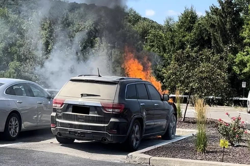 Car Bursts into Flames in Vestal Parkway Parking Lot