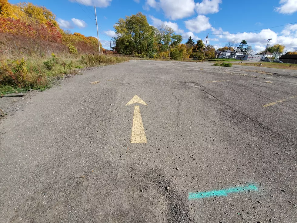 A section of an old parking lot at the site of the former Philadelphia Sales store in Johnson City. (Photo: Bob Joseph/WNBF News)