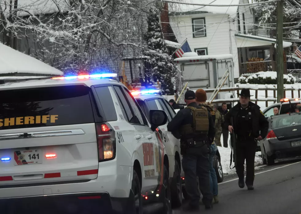 Route 12 moments after a man was taken into custody. Photo: Bob Joseph/WNBF News