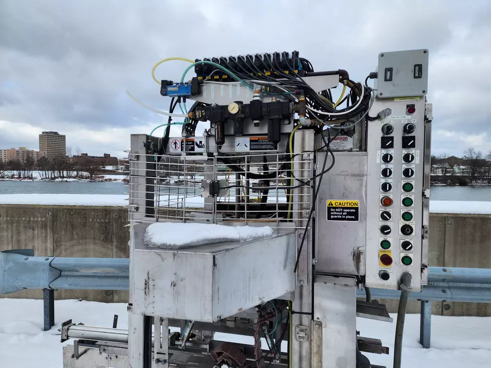 A control unit sitting outside a closed milk processing plant on Conklin Avenue on December 19, 2022. (Photo: Bob Joseph/WNBF News)