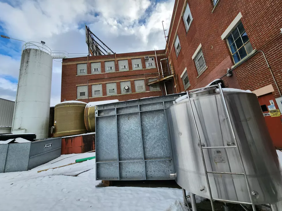 Tanks outside the former Crowley Foods facility on Conklin Avenue. (Photo: Bob Joseph/WNBF News)