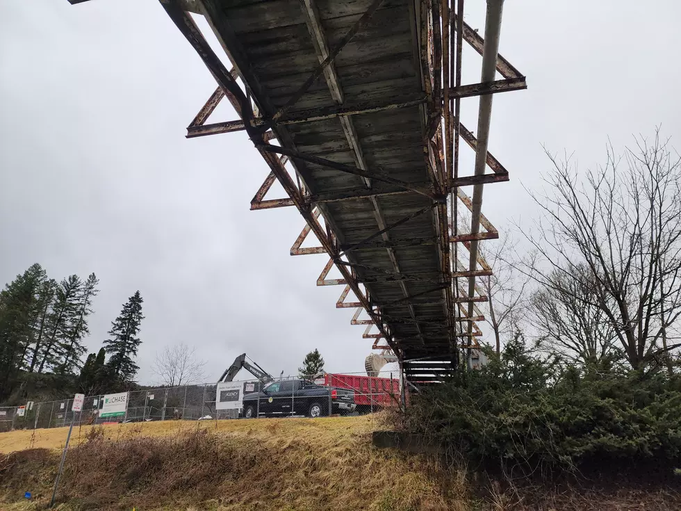 A view under a closed walkway over Watson Boulevard on January 13, 2023. (Photo: Bob Joseph/WNBF News)