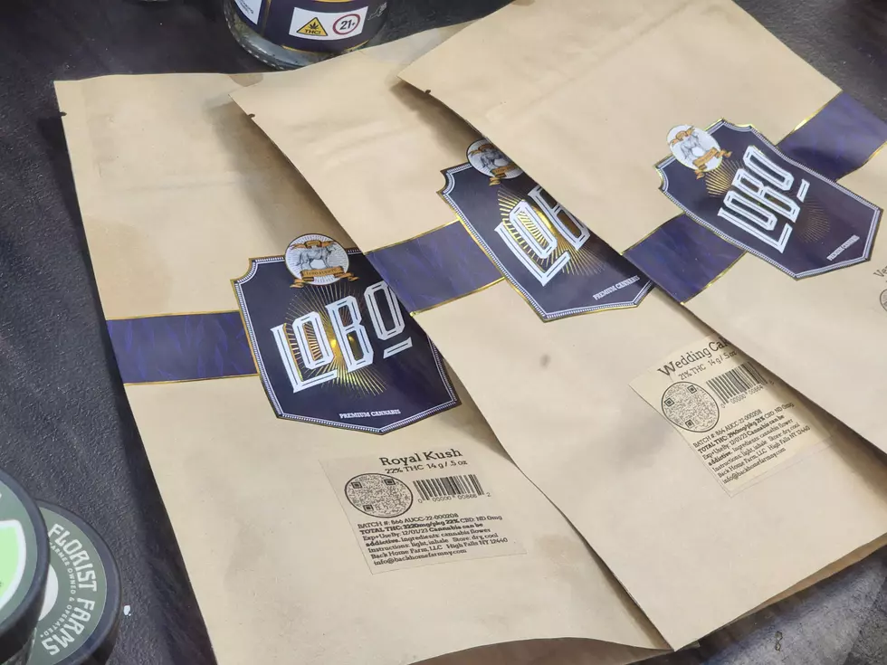 Labels on packages of "premium cannabis" feature THC percentages, use-by dates and instructions. (Photo: Bob Joseph/WNBF News)
