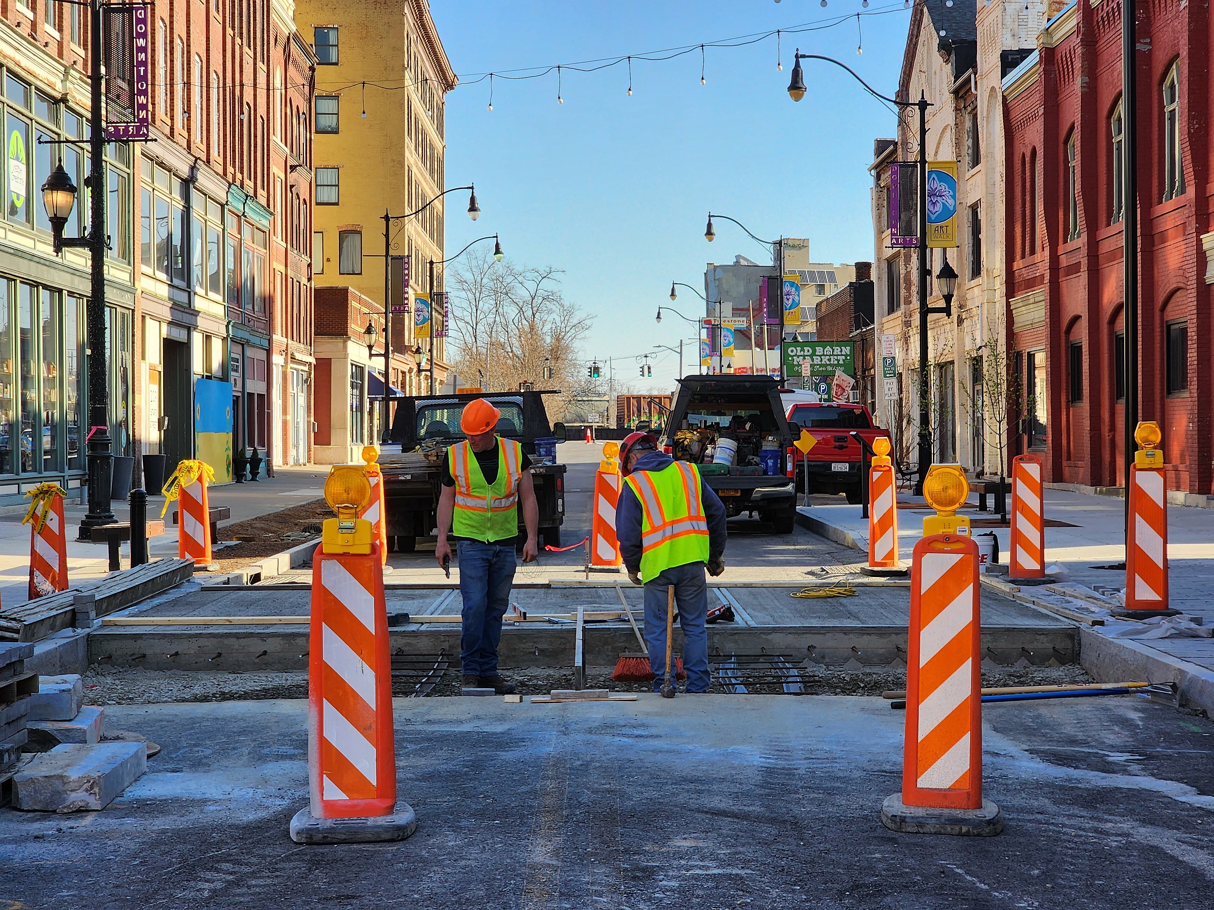 Businesses Again Coping with State Street Reconstruction Work image