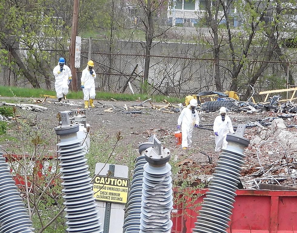 Workers in Protective Gear at Goudey Station on Riverside Drive