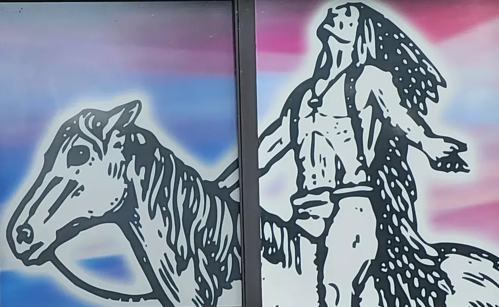 A image posted in the windows of Owego Free Academy on August 13, 2023. Photo: Bob Joseph/WNBF News