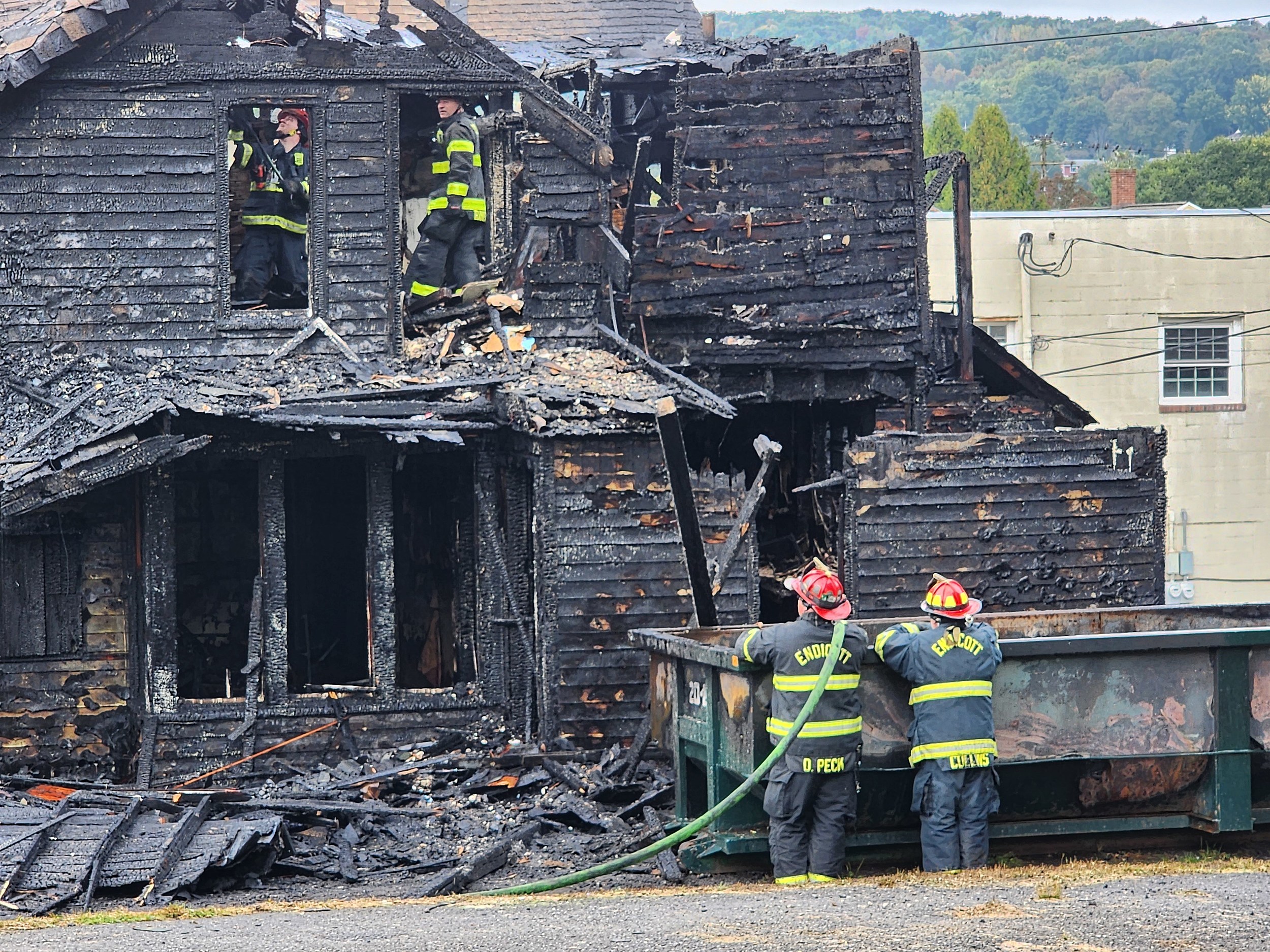House in Endicotts Union District Heavily Damaged by Fire