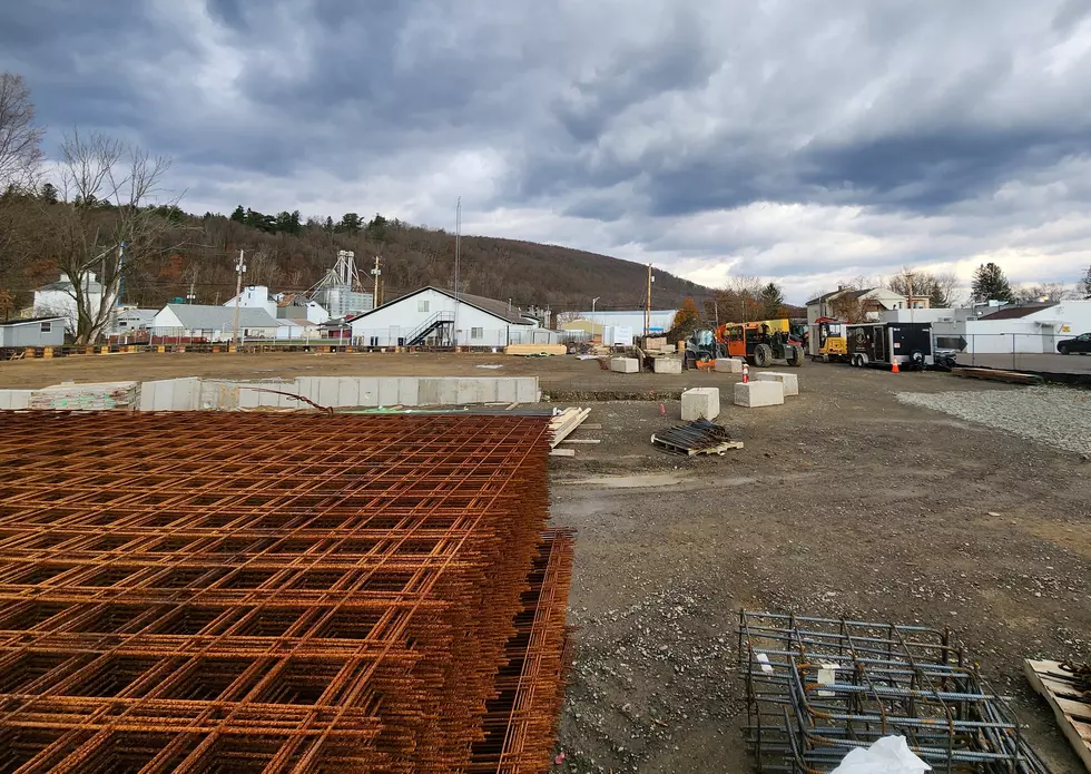 Construction material at The Neighborhood Depot project site in Owego. Photo: Bob Joseph/WNBF News