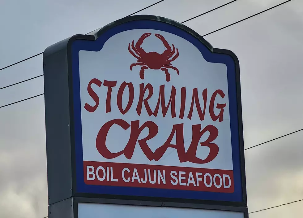 The Storming Crab sign remains in place at the Town Square Mall on the Vestal Parkway. Photo: Bob Joseph/WNBF News