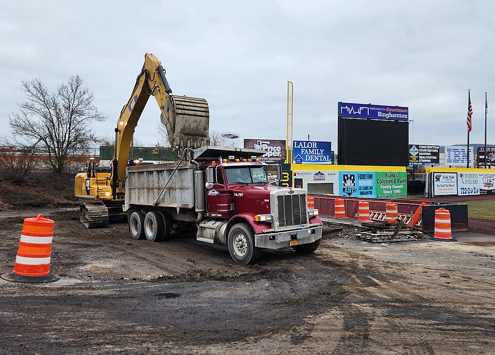 Big Construction Projects Underway at Binghamton Baseball Stadium