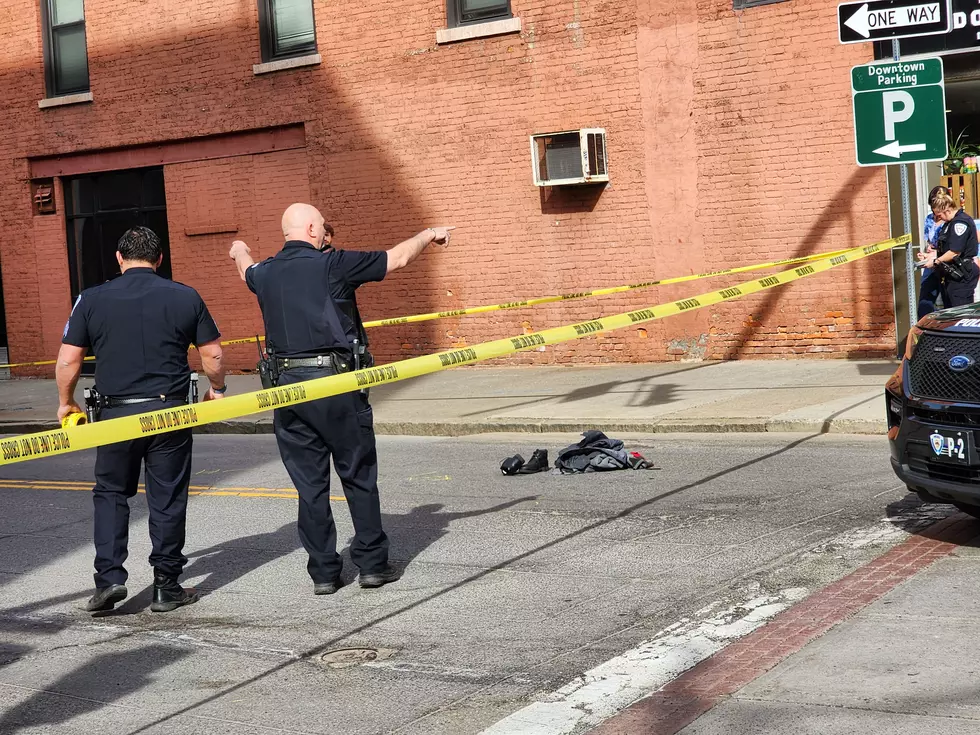 Binghamton police officers at Water and Court streets on April 9, 2024. (Photo: Bob Joseph/WNBF News)