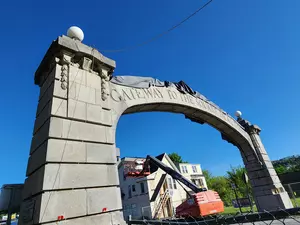 Johnson City Square Deal Arch Project Paused Pending New Tests