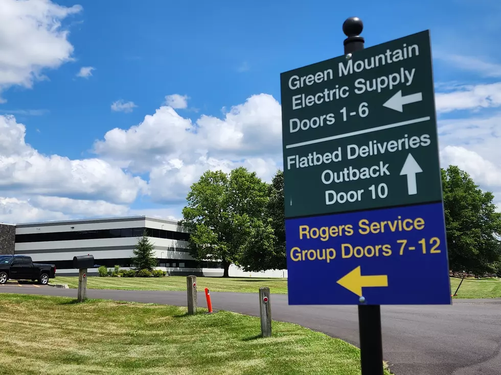 A directional sign at the Green Mountain Electric Supply building in Kirkwood. Photo: Bob Joseph/WNBF News