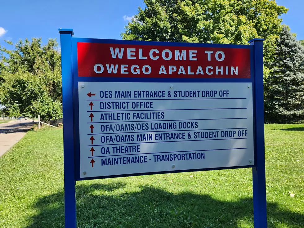 A directional sign on Sheldon Guile Boulevard in Owego on September 1, 2024. (Photo: Bob Joseph/WNBF News)