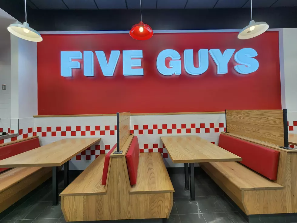 Part of the dining area of the Five Guys restaurant in Johnson City. Photo: Bob Joseph/WNBF News
