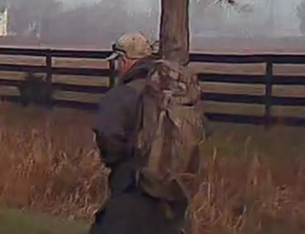 A dashcam image of a man police believed to be Scott Mitchell on the move on February 11, 2025. Photo: Volusia County Sheriff Office