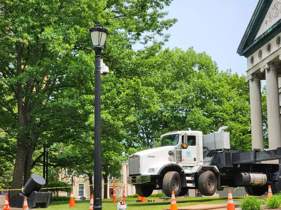 The work site in front of the Broome County Courthouse on Court Street in Binghamton on June 3, 2025. (Photo: Bob Joseph/WNBF News)