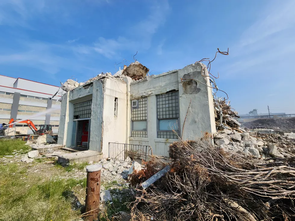 Not much remained of the iconic IBM building at North Street and McKinley Avenue on June 5, 2025. Photo: Bob Joseph/WNBF News
