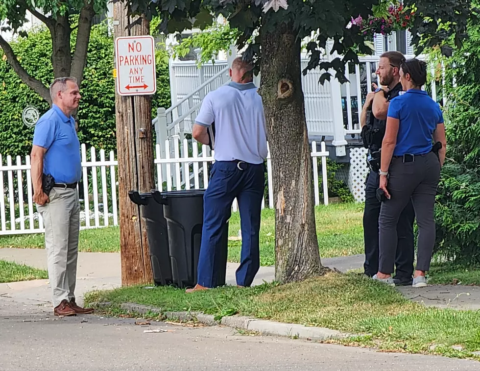 Binghamton police investigators on Brintnall Place on July 7, 2025. Photo: Bob Joseph/WNBF News