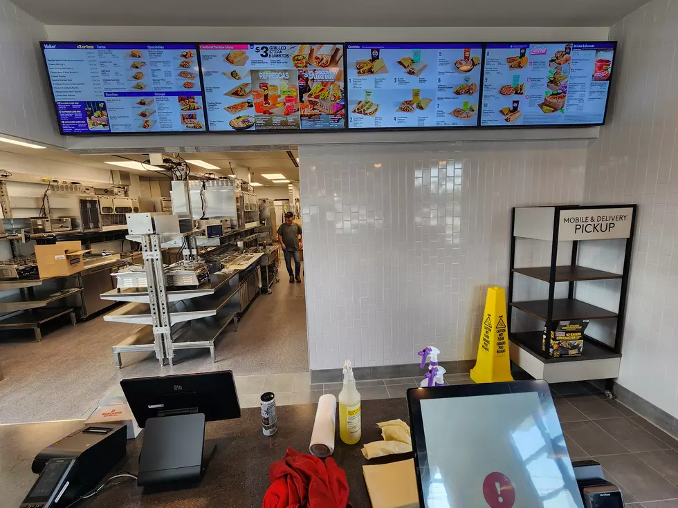 Inside the soon-to-open Taco Bell restaurant on Upper Front Street. (Photo: Bob Joseph/WNBF News)